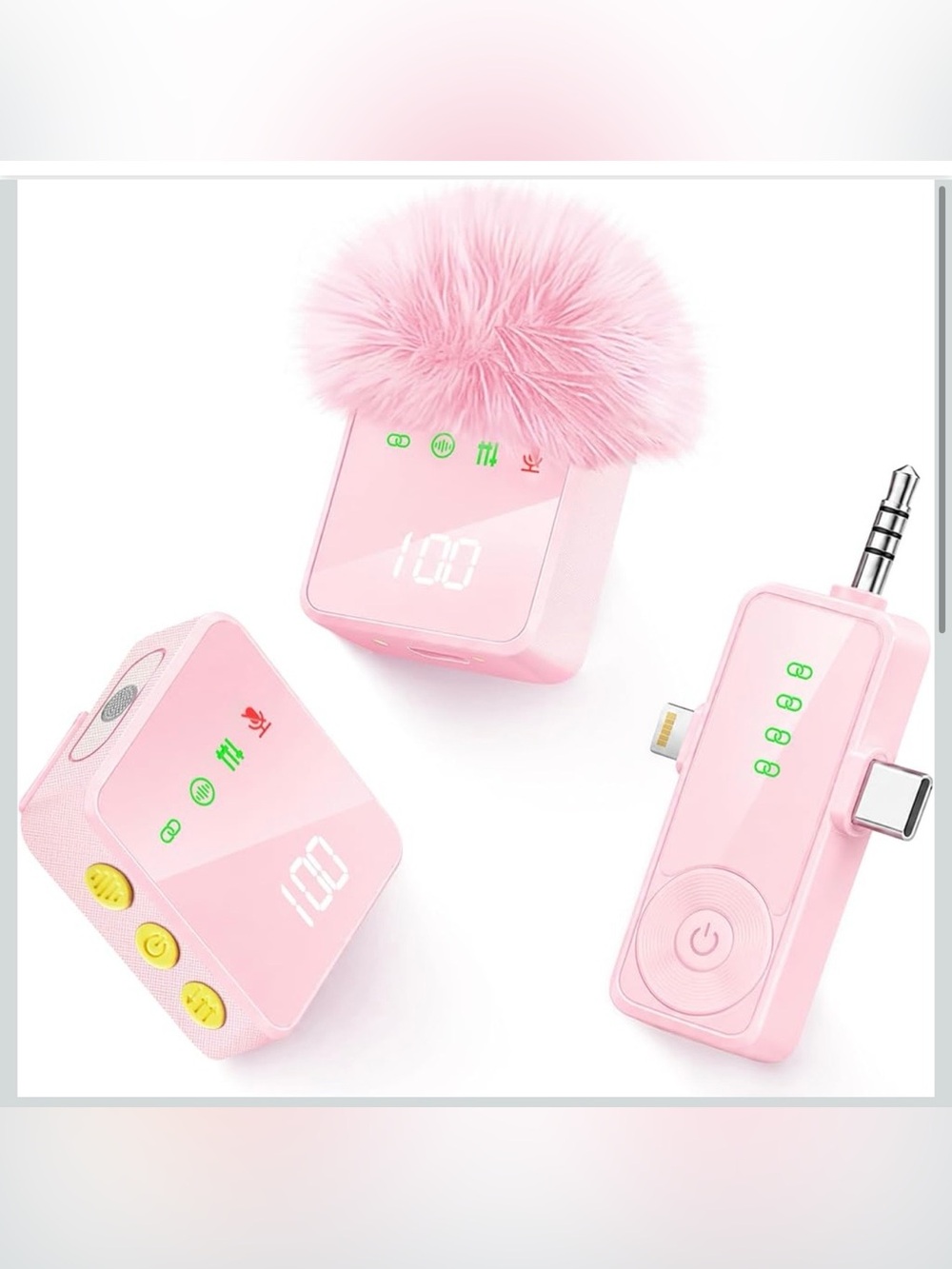 Portable Mini Mic with digital display & noise reduction